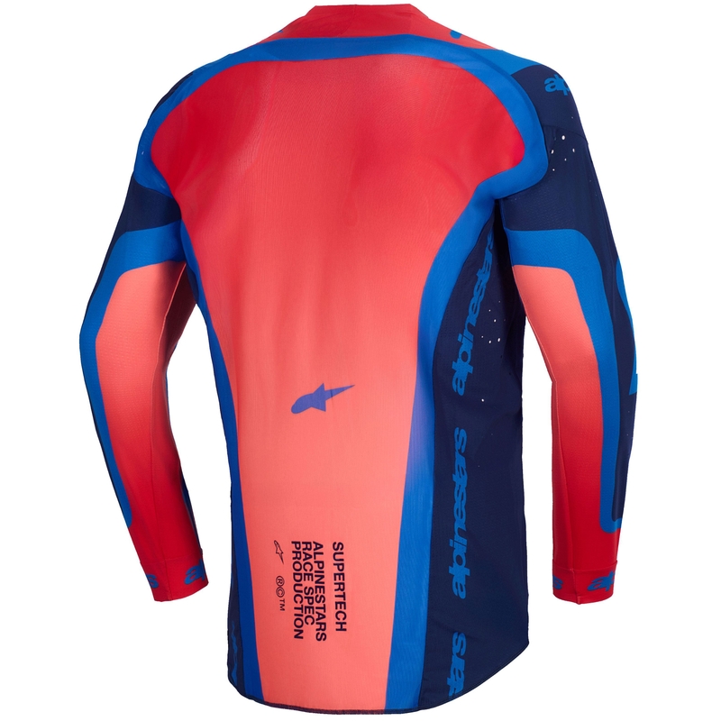 Φανέλα motocross Alpinestars Supertech Vista σκούρο μπλε-κοράλι-κοβάλτιο