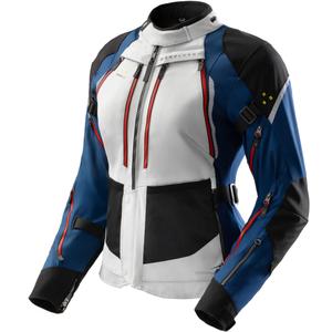 Dámská bunda na motorku Rebelhorn Hardy 3.0 modro-šedo-červená