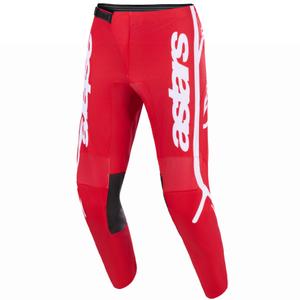 Παντελόνι motocross Alpinestars Fluid Apex κόκκινο-λευκό