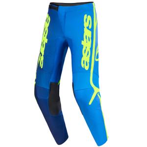Παντελόνι motocross Alpinestars Fluid Apex μπλε-φλουορ κίτρινο