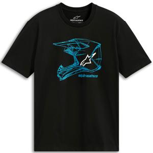 Μπλούζα Alpinestars MX Helmet CSF μαύρο-μπλε