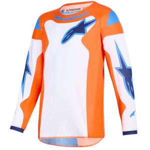 Παιδική φανέλα μοτοκρός Alpinestars Fluid Grid Πορτοκαλί-Μπλε-Λευκό