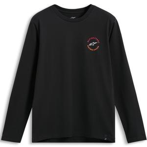 Μπλούζα με μακριά μανίκια Alpinestars True CSF, μαύρη