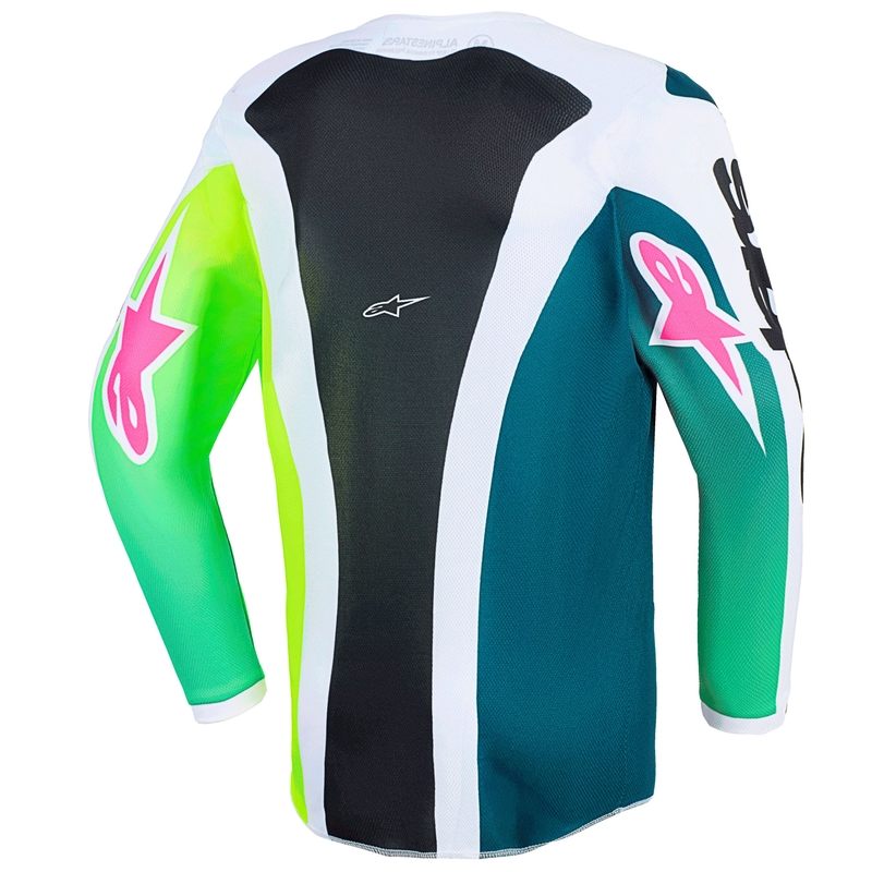 Παιδική φανέλα motocross Alpinestars Fluid Portl πράσινο-λευκό-μαύρο