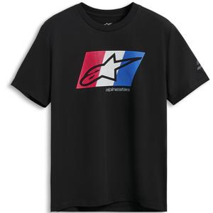 Μπλούζα Alpinestars Global CSF μαύρο-κόκκινο-άσπρο-μπλε