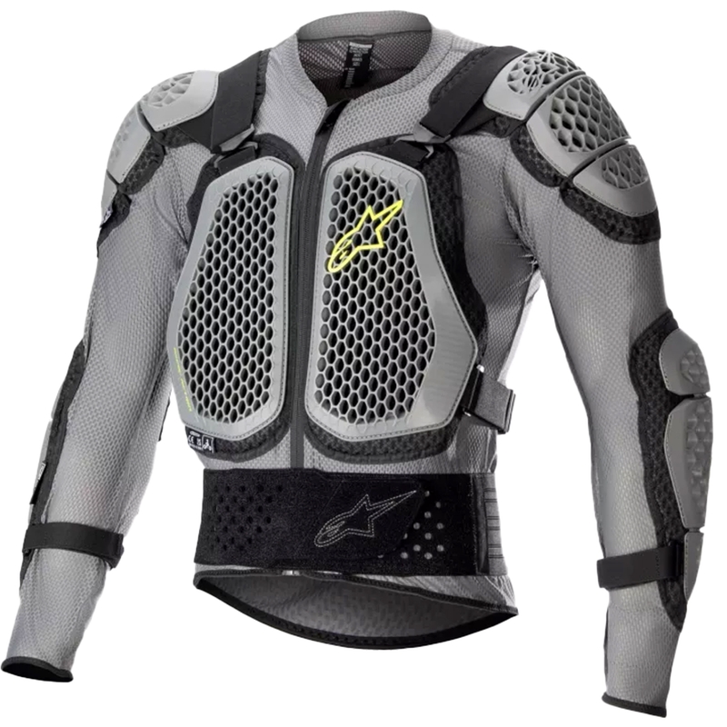 Alpinestars Bionic Action 2 μαύρο-γκρι-κίτρινο-φλούο προστατευτικό σώματος