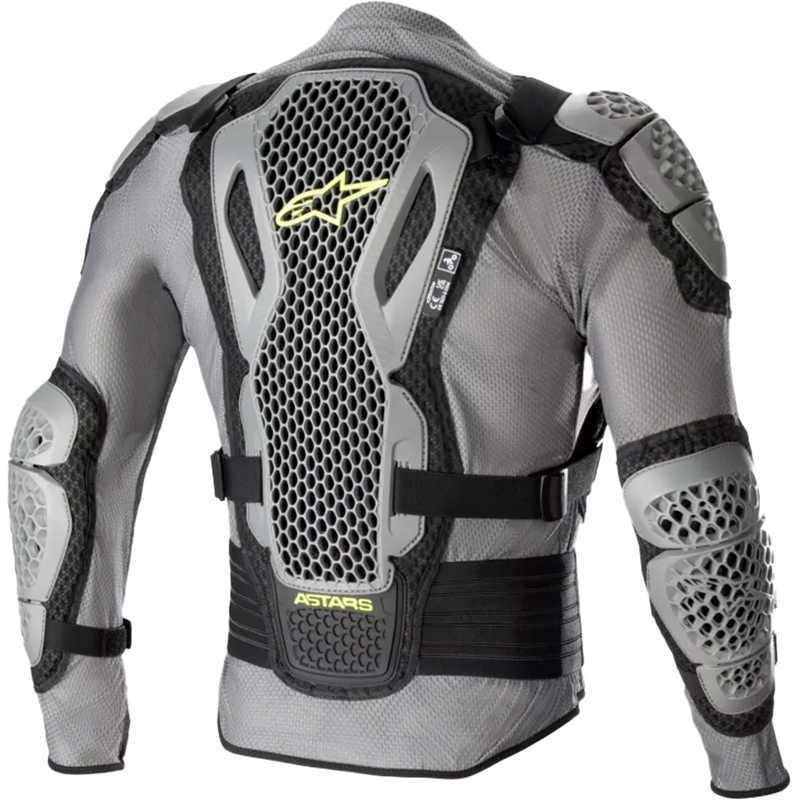 Alpinestars Bionic Action 2 μαύρο-γκρι-κίτρινο-φλούο προστατευτικό σώματος