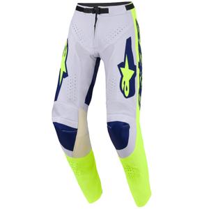 Παντελόνι motocross Alpinestars Racer Air Riway ανοιχτό γκρι-φλουό κίτρινο-μπλε