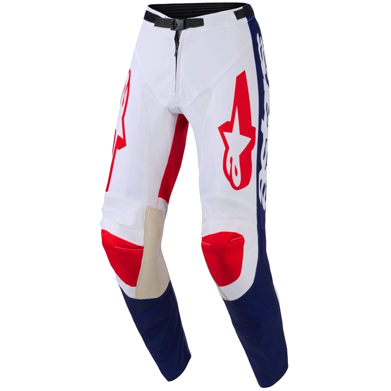 Παντελόνι motocross Alpinestars Racer Riway λευκό-μπλε-κόκκινο