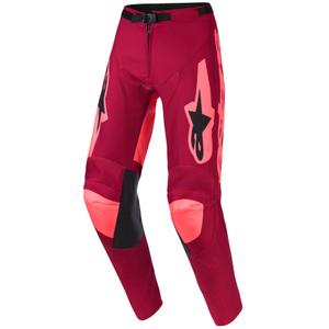Παντελόνι motocross Alpinestars Racer Riway σκούρο κόκκινο-κοραλί