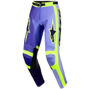 Παντελόνι motocross Alpinestars Racer Portl μωβ-φλουορ κίτρινο
