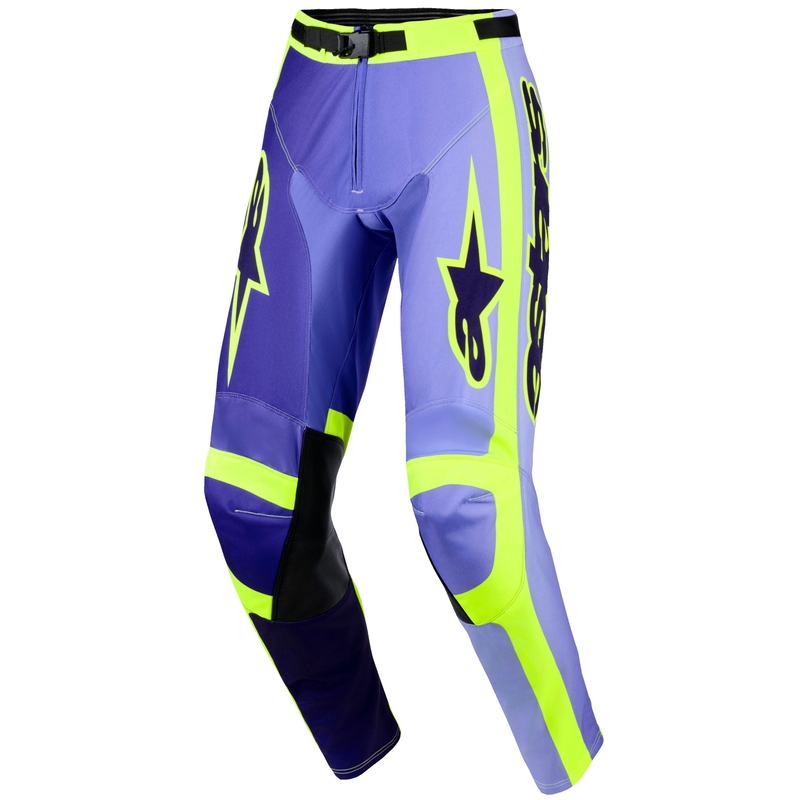 Παντελόνι motocross Alpinestars Racer Portl μωβ-φλουορ κίτρινο