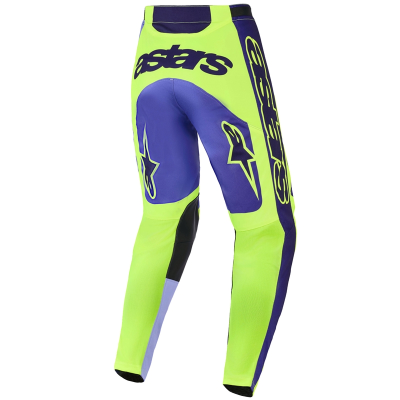 Παντελόνι motocross Alpinestars Racer Portl μωβ-φλουορ κίτρινο