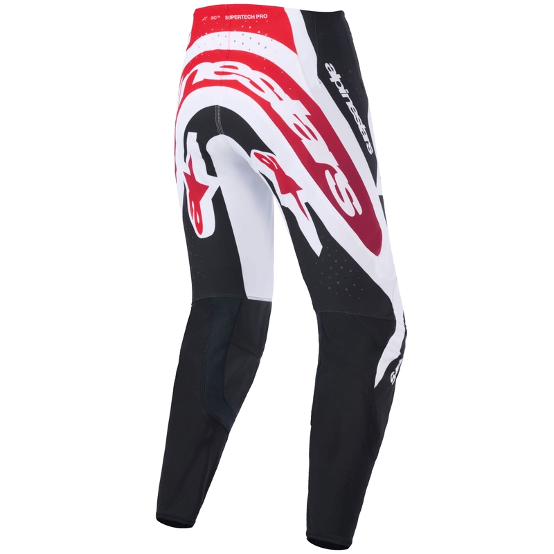 Παντελόνι motocross Alpinestars Supertech Pro Vista μαύρο-κόκκινο-λευκό