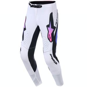 Παντελόνι motocross Alpinestars Supertech Pro Vista λευκό-μωβ-μαύρο