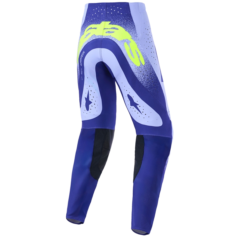 Παντελόνι motocross Alpinestars Supertech Scenz μωβ-φλουορ κίτρινο