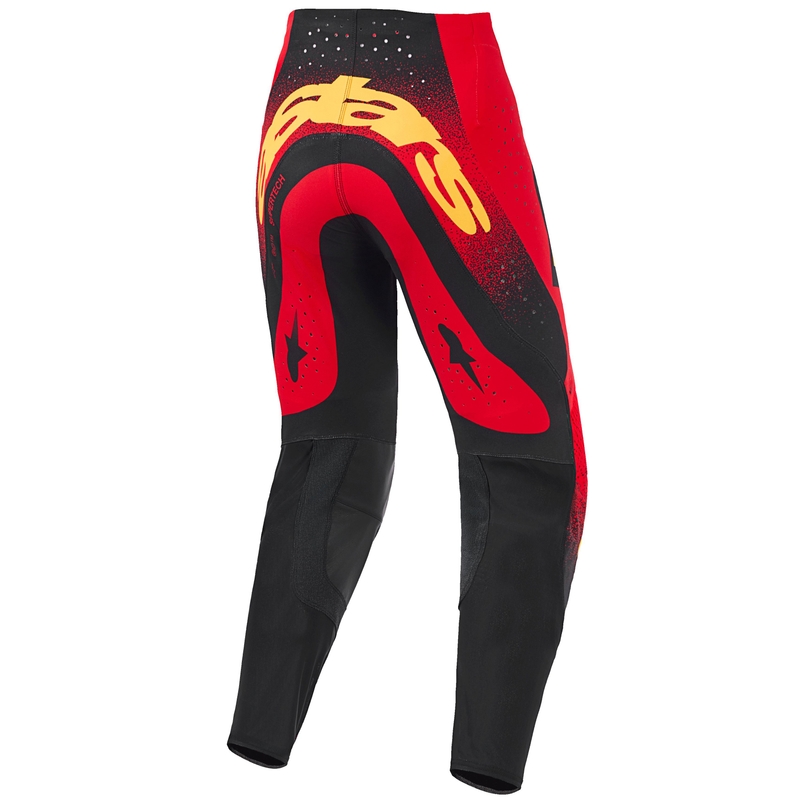 Παντελόνι motocross Alpinestars Supertech Scenz κόκκινο-μαύρο-κίτρινο