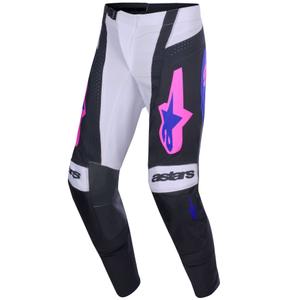 Παντελόνι motocross Alpinestars Techstar Knif μαύρο-ανοιχτό γκρι-μωβ