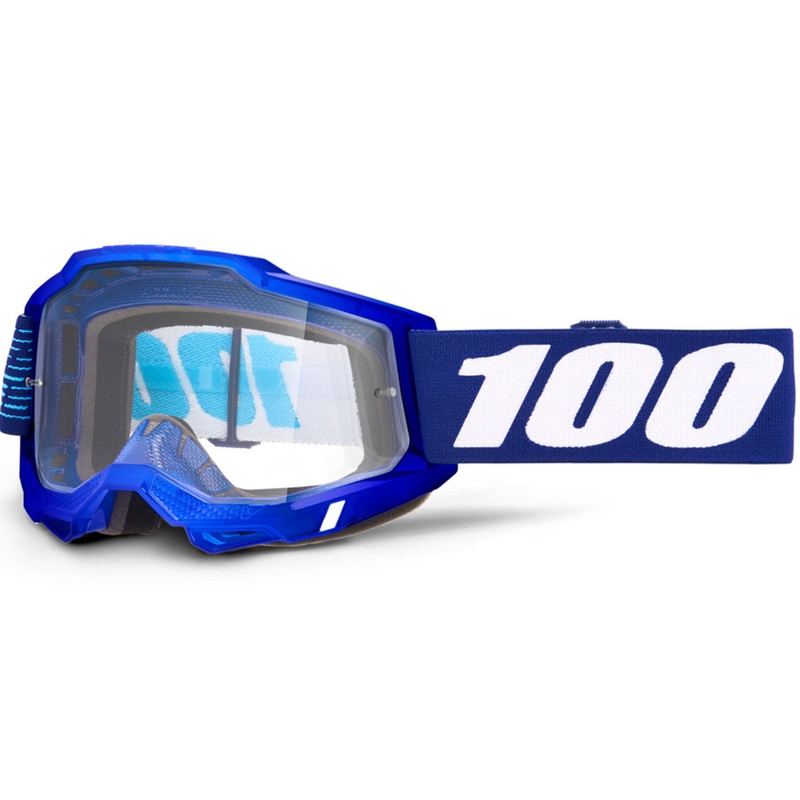 Γυαλιά μοτοκρός 100% Accuri 2 2028 με διαφανές πλεξιγκλάς