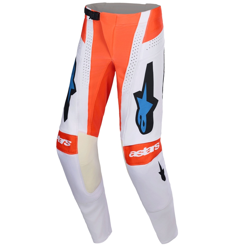 Παντελόνι motocross Alpinestars Techstar Knif ανοιχτό γκρι-φλούο πορτοκαλί-μαύρο