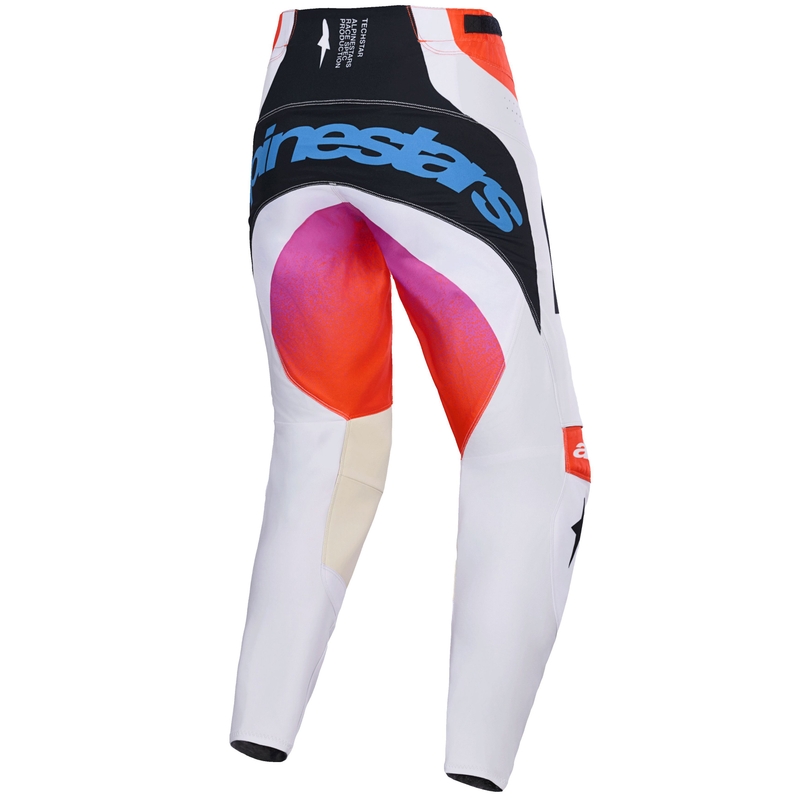 Παντελόνι motocross Alpinestars Techstar Knif ανοιχτό γκρι-φλούο πορτοκαλί-μαύρο