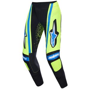 Παντελόνι motocross Alpinestars Techstar Nomur σκούρο μπλε-φλουορ κίτρινο-μπλε