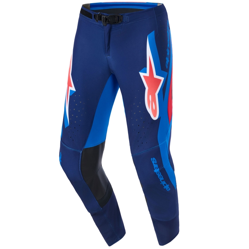 Παντελόνι motocross Alpinestars Supertech Vista σκούρο μπλε-κοράλι-κοβάλτιο