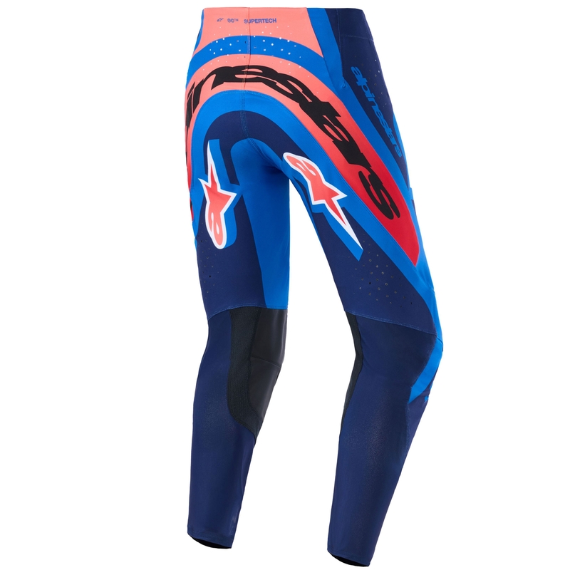 Παντελόνι motocross Alpinestars Supertech Vista σκούρο μπλε-κοράλι-κοβάλτιο