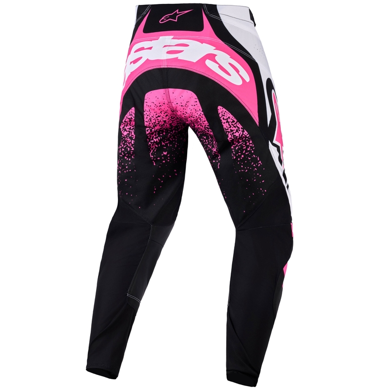 Γυναικείο παντελόνι motocross Alpinestars Stella Techstar Nomur μαύρο-λευκό-ροζ
