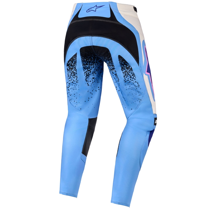 Γυναικείο παντελόνι motocross Alpinestars Stella Techstar Nomur ανοιχτό μπλε-λευκό υπόλευκο-μαύρο-ροζ