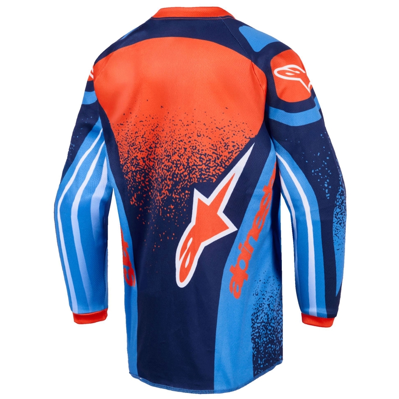 Παιδική φανέλα μοτοκρός Alpinestars Racer Nomur Σκούρο μπλε-Πορτοκαλί-Μαύρο