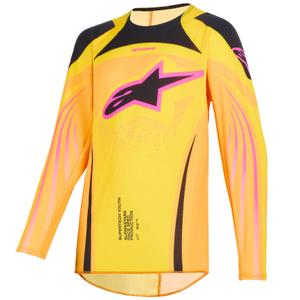 Παιδική φανέλα μοτοκρός Alpinestars Techstar Nomur Πορτοκαλί-Κίτρινο-Ροζ