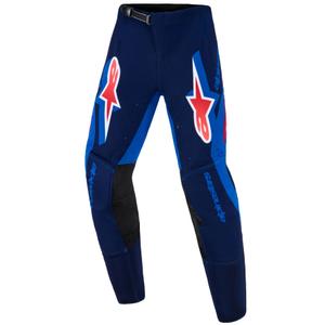 Παιδικό παντελόνι μοτοκρός Alpinestars Supertech Vista Σκούρο μπλε-Κοραλί-Κοβάλτιο