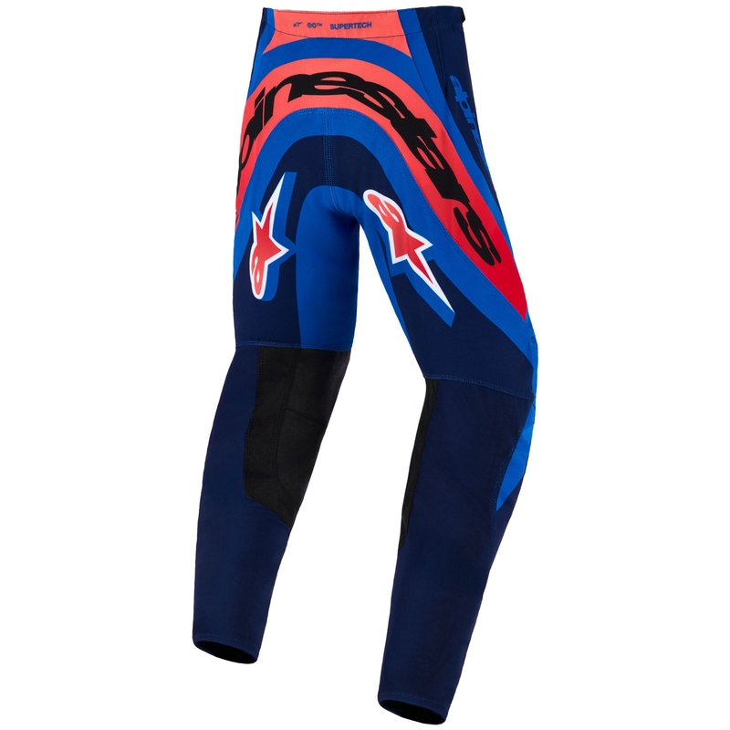 Παιδικό παντελόνι μοτοκρός Alpinestars Supertech Vista Σκούρο μπλε-Κοραλί-Κοβάλτιο