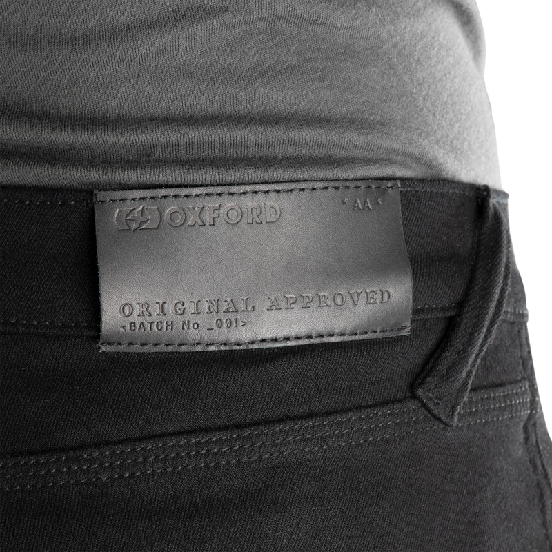 Γυναικείο τζιν μοτοσικλέτας OXFORD ORIGINAL APPROVED SUPER STRETCH JEANS AA SLIM FIT μαύρο