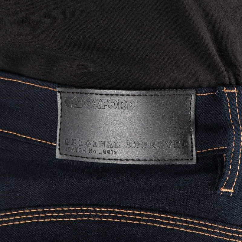 Γυναικείο τζιν μοτοσικλέτας OXFORD ORIGINAL APPROVED SUPER STRETCH JEANS AA SLIM FIT μπλε indigo