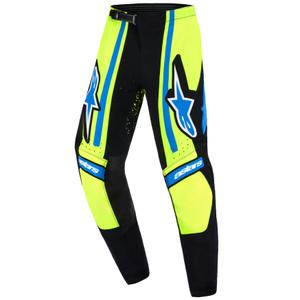 Παιδικό Παντελόνι Motocross Alpinestars Techstar Nomur Σκούρο Μπλε-Φθορίζον Κίτρινο-Μπλε