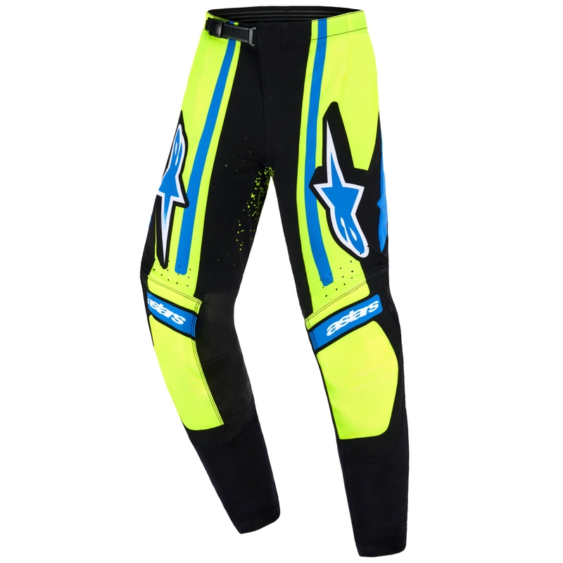 Παιδικό Παντελόνι Motocross Alpinestars Techstar Nomur Σκούρο Μπλε-Φθορίζον Κίτρινο-Μπλε