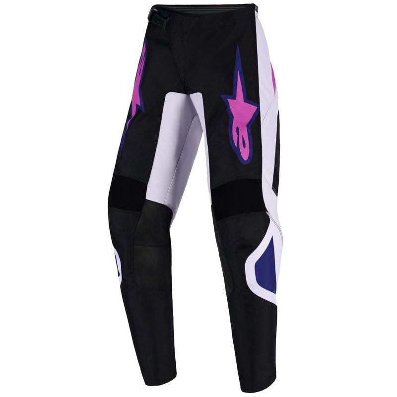 Παιδικό Παντελόνι Motocross Alpinestars Fluid Grid Μαύρο-Ανοιχτό Γκρι-Μωβ