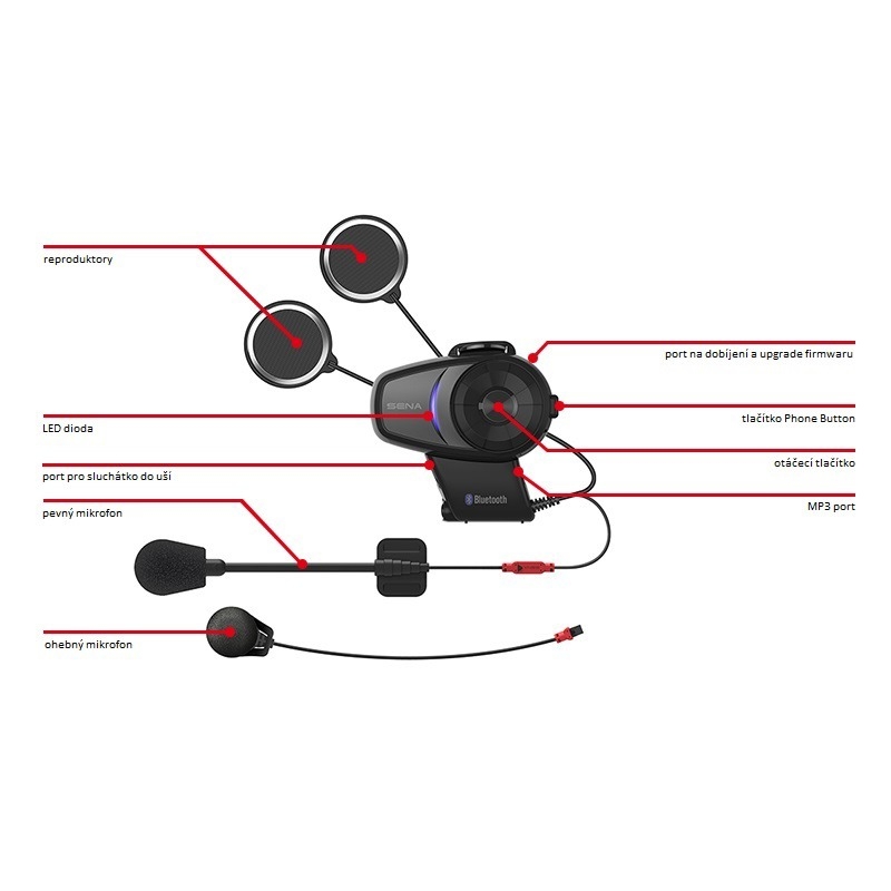 Ακουστικά Bluetooth hands-free SENA 10S