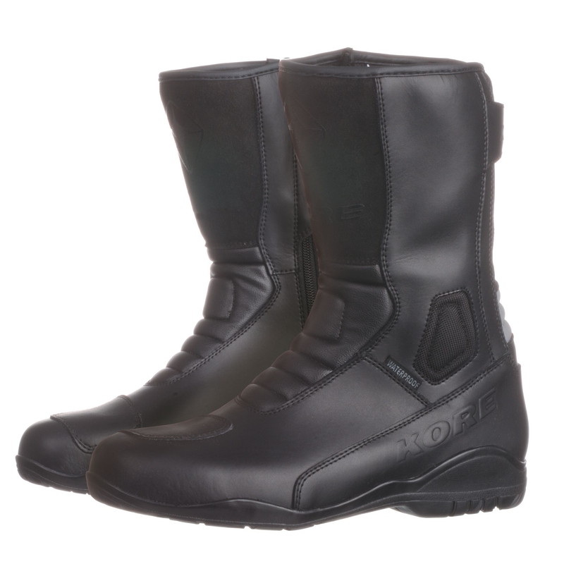 Boty na motorku Kore Touring Raw Leather černé