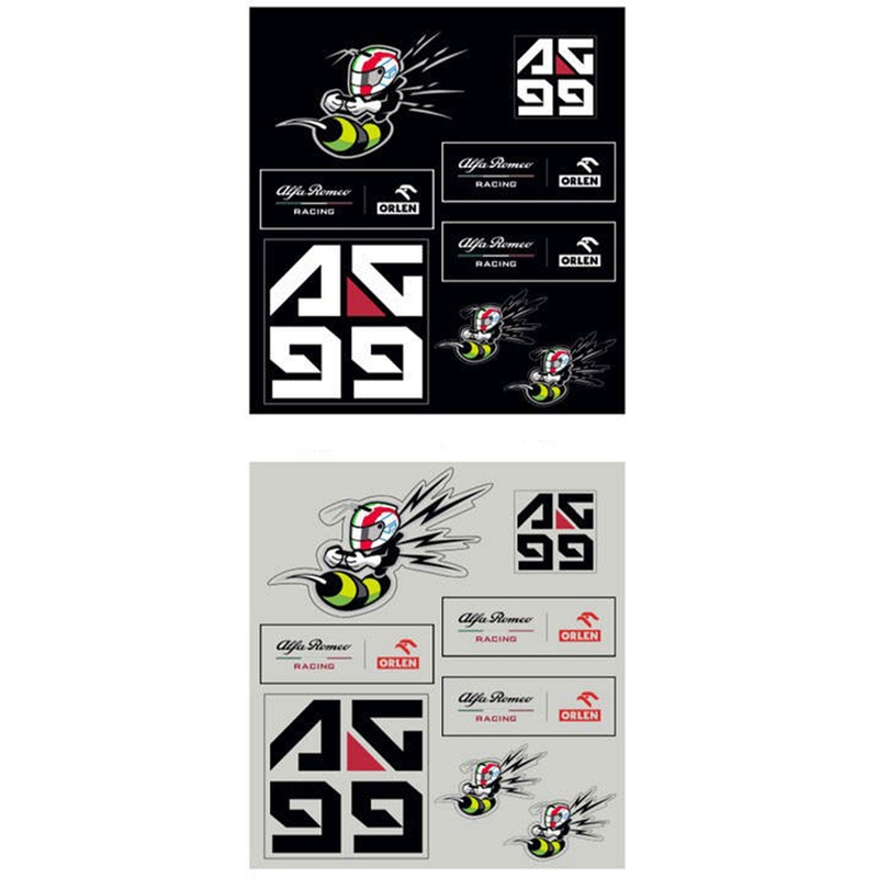 Σετ αυτοκόλλητων Alfa Romeo Racing F1 Giovinazzi