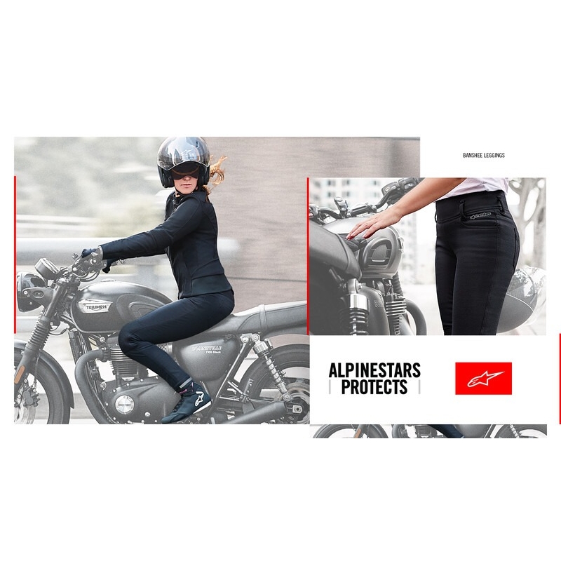 Γυναικείο κολάν μοτοσικλέτας Alpinestars Banshee μαύρο