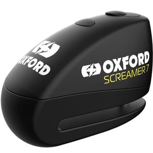 Κλείδωμα δισκόφρενου Oxford Screamer 7 με ενσωματωμένο συναγερμό μαύρο-μαύρο