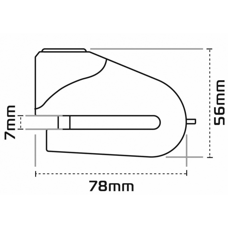 Κλείδωμα δισκόφρενου Oxford Quartz XD6 κίτρινο-μαύρο
