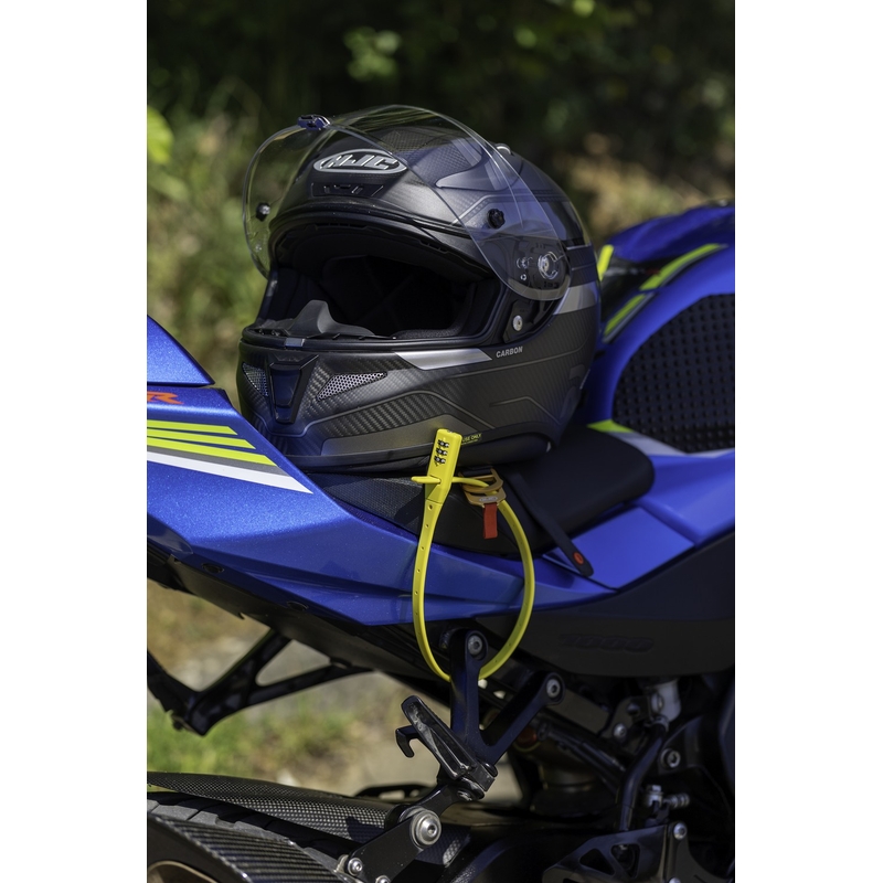 Κλειδαριά Oxford Combi Zip Lock για κράνη και αξεσουάρ, μαύρη