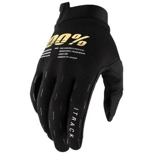 Γάντια Motocross 100% - USA ITRACK μαύρο-χρυσό
