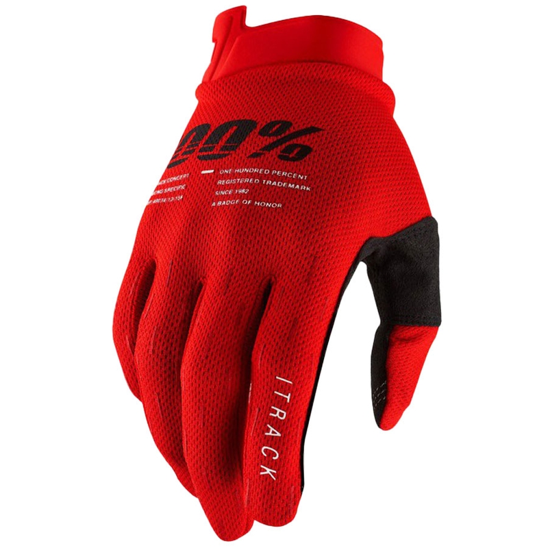 Γάντια Motocross 100% - USA ITRACK κόκκινα