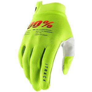 Γάντια Motocross 100% - USA ITRACK fluor green