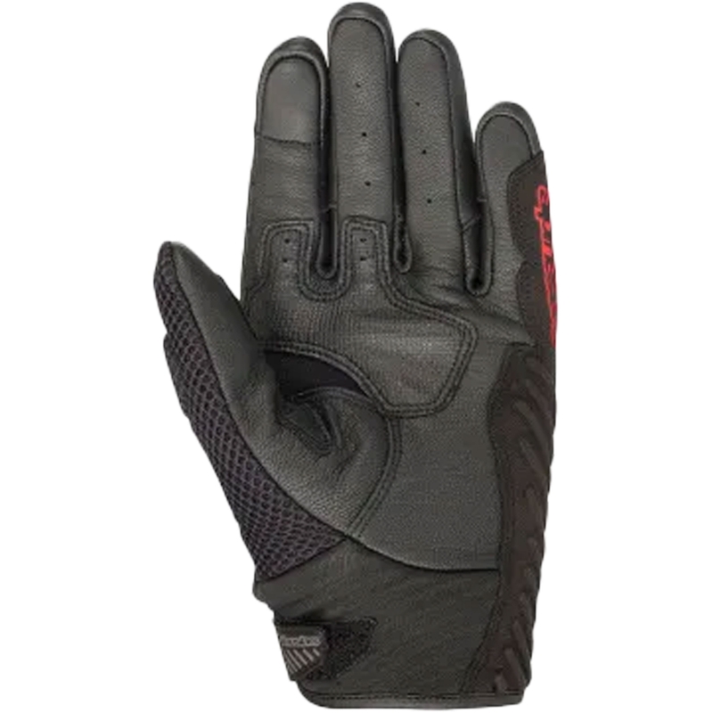 Γάντια μοτοσικλέτας Alpinestars SMX-1 AIR 2 μαύρο-φθορίζον κόκκινο